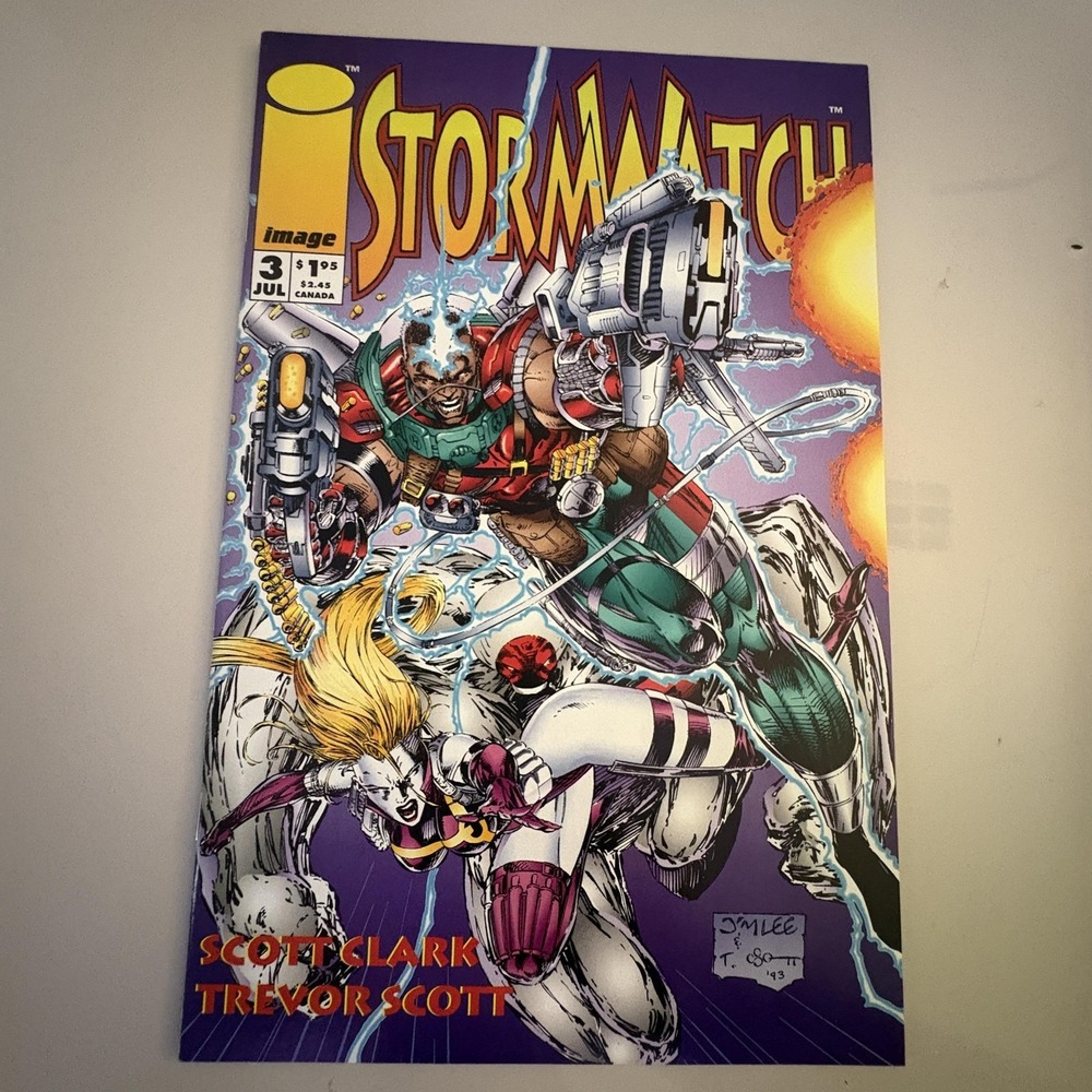 Stormwatch Image Comics #3 1993 1st Print Jim Lee Superhero Modern Age